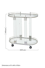 Oval Mirrored Trolley | Oria