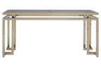 Grey Glass Top Console Table | Oria