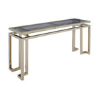 Grey Glass Top Console Table | Oria