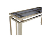 Grey Glass Top Console Table | Oria