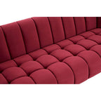 3 Seater Wine Velvet Sofa | Bella