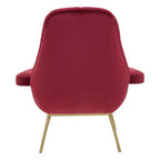 Wine Velvet Lounge Chair | Billi