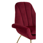 Wine Velvet Lounge Chair | Billi