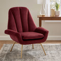 Wine Velvet Lounge Chair | Billi