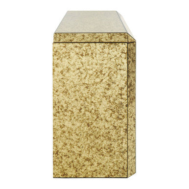 Antique Mirror Console Table with 2 Drawers in Gold Finish | Komo