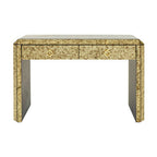 Antique Mirror Console Table with 2 Drawers in Gold Finish | Komo
