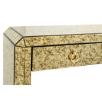 Antique Mirror Console Table with 2 Drawers in Gold Finish | Komo
