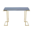 Mirrored Console Table in Gold and Grey Finish | Kaso