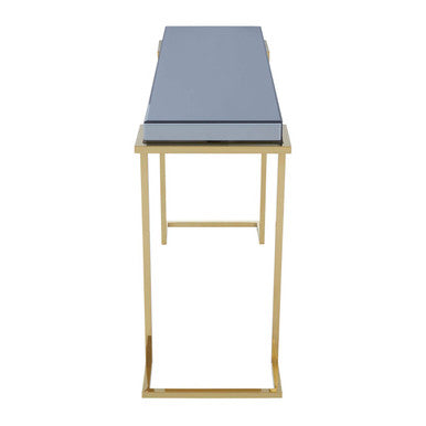 Mirrored Console Table in Gold and Grey Finish | Kaso