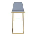 Mirrored Console Table in Gold and Grey Finish | Kaso