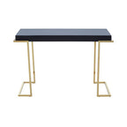 Mirrored Console Table in Gold and Grey Finish | Kaso