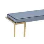Mirrored Console Table in Gold and Grey Finish | Kaso