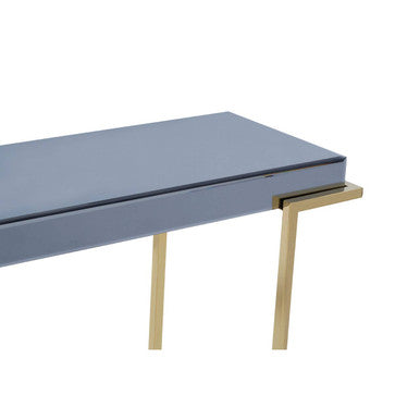 Mirrored Console Table in Gold and Grey Finish | Kaso