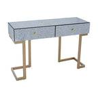 Antique Mirror Console Table with 2 Drawer in Silver Finish | Kesena