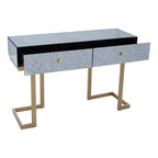 Antique Mirror Console Table with 2 Drawer in Silver Finish | Kesena