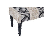 Black and White Moroccan Bench | Cefena