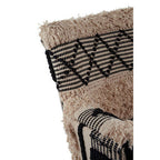 Black and White Shaggy Berber Style Armchair | Cefena