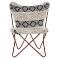 Black and White Pattern Butterfly Chair | Cefena