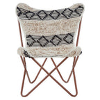 Black and White Pattern Butterfly Chair | Cefena