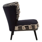 Black and White Textured Moroccan Design Chair | Cefena