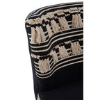 Black and White Textured Moroccan Design Chair | Cefena