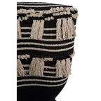 Black and White Textured Moroccan Design Chair | Cefena
