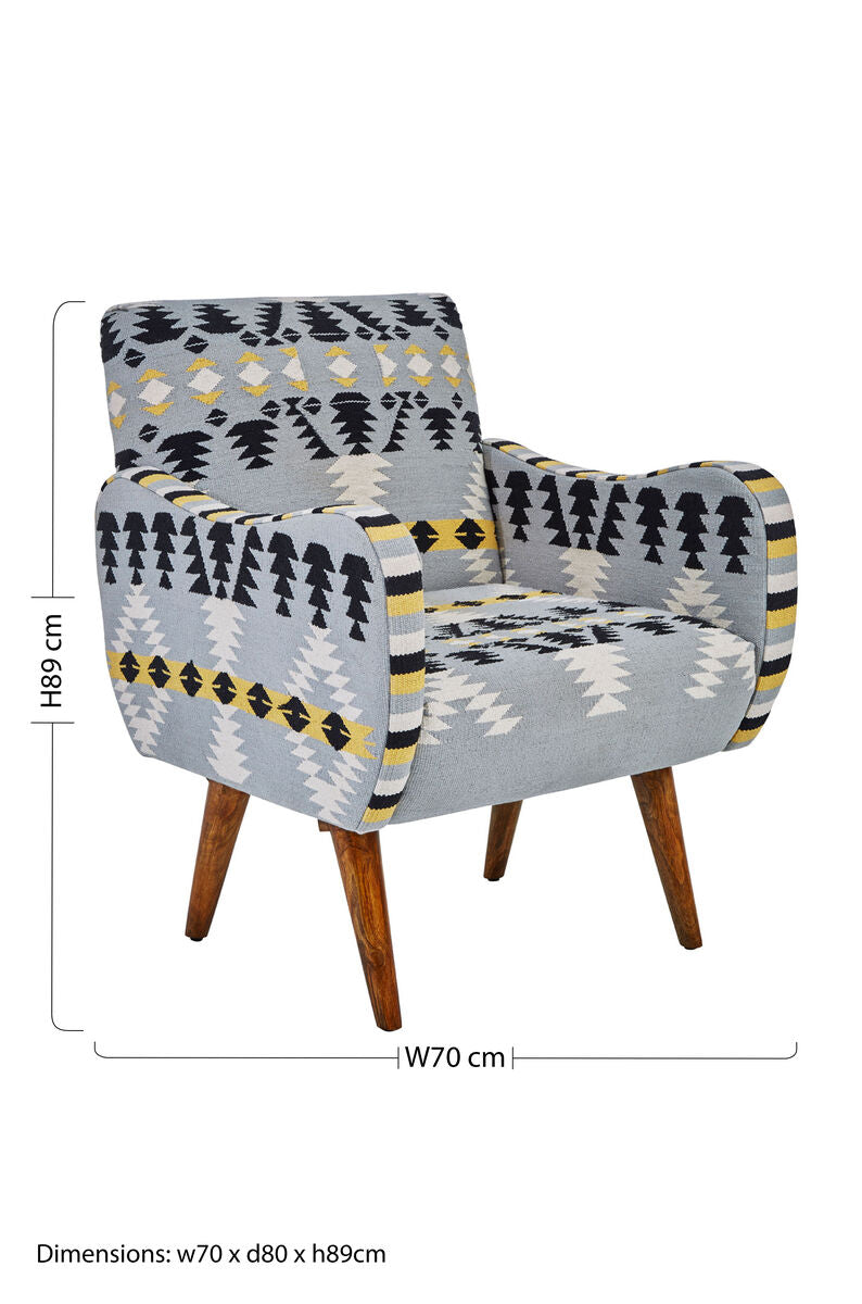 Kilim Style Armchair | Cefena
