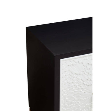 Dumas Black and White Four Door Sideboard