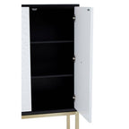Black and White Two Door Cabinet | Dumas