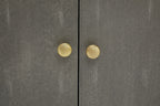Grey Shagreen Effect Media Unit | Deskey