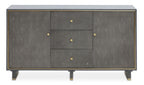 Grey Shagreen Effect Three Drawer Sideboard | Deskey