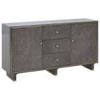 Grey Shagreen Effect Three Drawer Sideboard | Deskey