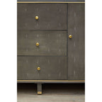Grey Shagreen Effect Three Drawer Sideboard | Deskey