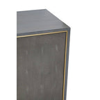 Grey Shagreen Effect Three Drawer Sideboard | Deskey