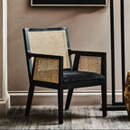 Rattan Chair with Black Frame | Corso