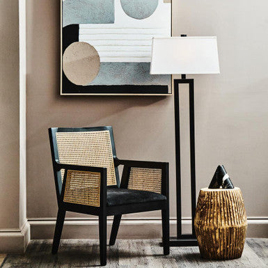 Rattan Chair with Black Frame | Corso