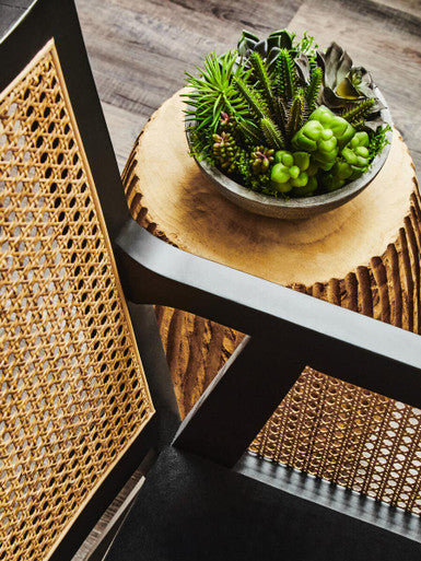 Rattan Chair with Black Frame | Corso