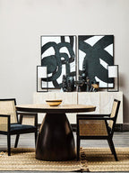 Rattan Chair with Black Frame | Corso