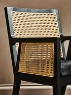 Rattan Chair with Black Frame | Corso