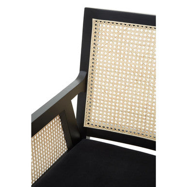 Rattan Chair with Black Frame | Corso