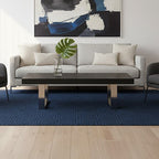 Rectangular Wooden Coffee Table with Silver Finish Frame | Ulmus
