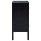 Black Sideboard with Two Rattan Doors | Corso