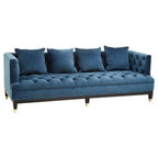 3 Seater Navy Fabric Sofa | Sefira