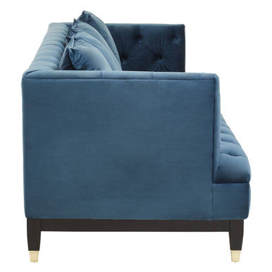 3 Seater Navy Fabric Sofa | Sefira