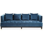 3 Seater Navy Fabric Sofa | Sefira