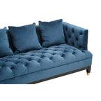 3 Seater Navy Fabric Sofa | Sefira