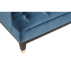3 Seater Navy Fabric Sofa | Sefira