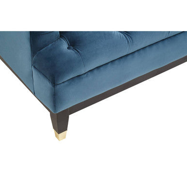 3 Seater Navy Fabric Sofa | Sefira