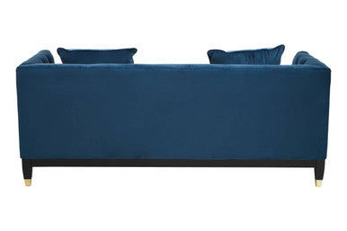 2 Seater Navy Fabric Sofa | Sefira