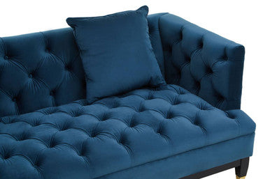2 Seater Navy Fabric Sofa | Sefira